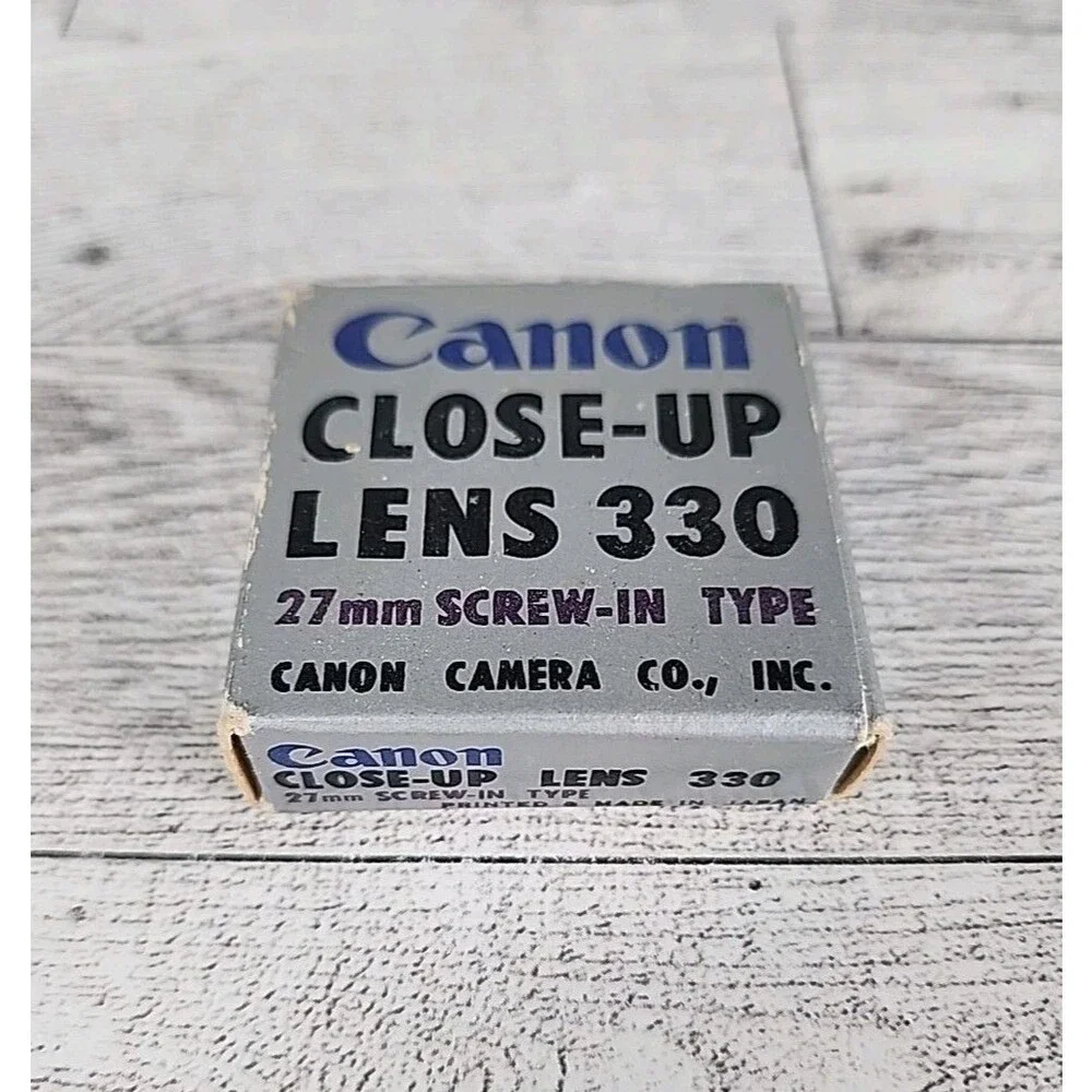 27mm Screw-in Filter Vintage Early CANON CLOSE-UP LENS 330 Made in Japan